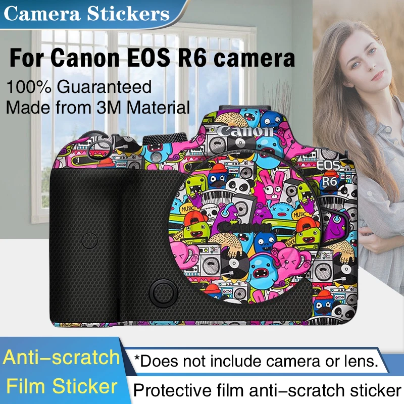 Eos R6 Camera Body Sticker Coat Wrap Pellicola Protettiva Protector Decal Skin Per Canon Eos R6 Eosr6 Adesivi Per Fotocamera Custodia Pellicola Cappot