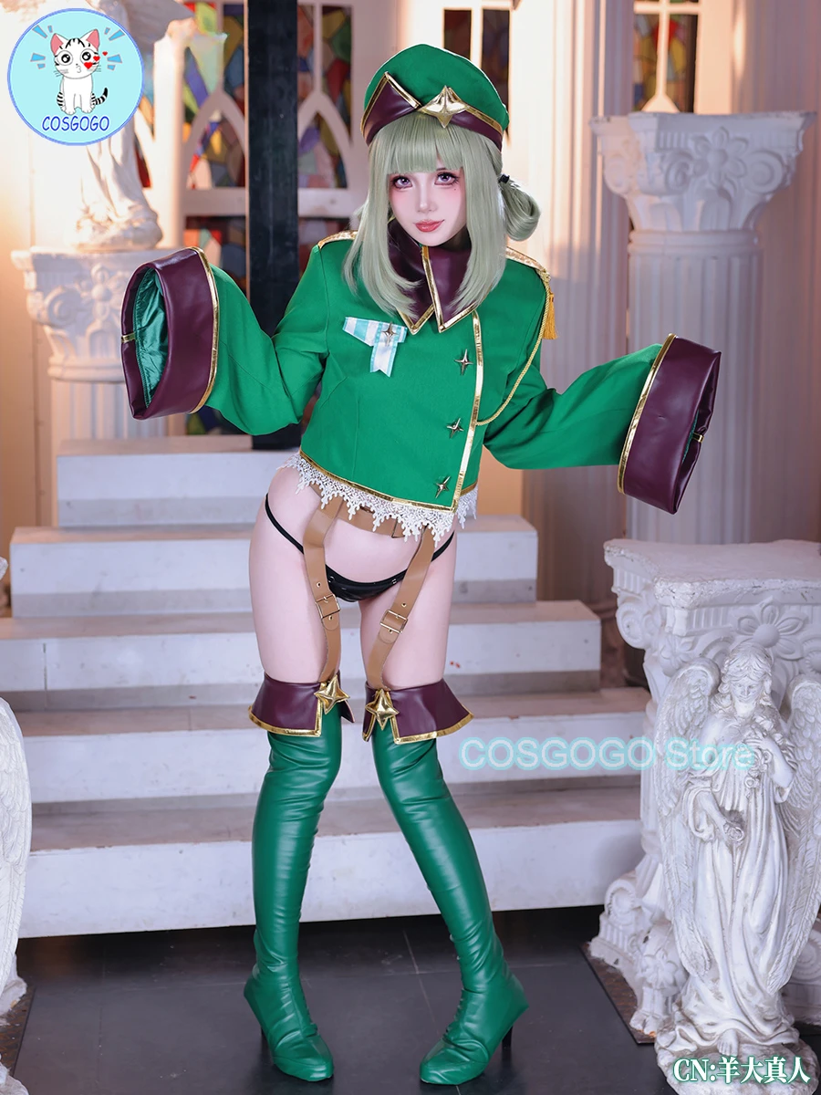 Araga Kiwi Costume Cosplay Halloween I Ammiri Magical Girls E... Outfit Gushing Over Magical Girls Sexy Coat Hat Boots Parrucca