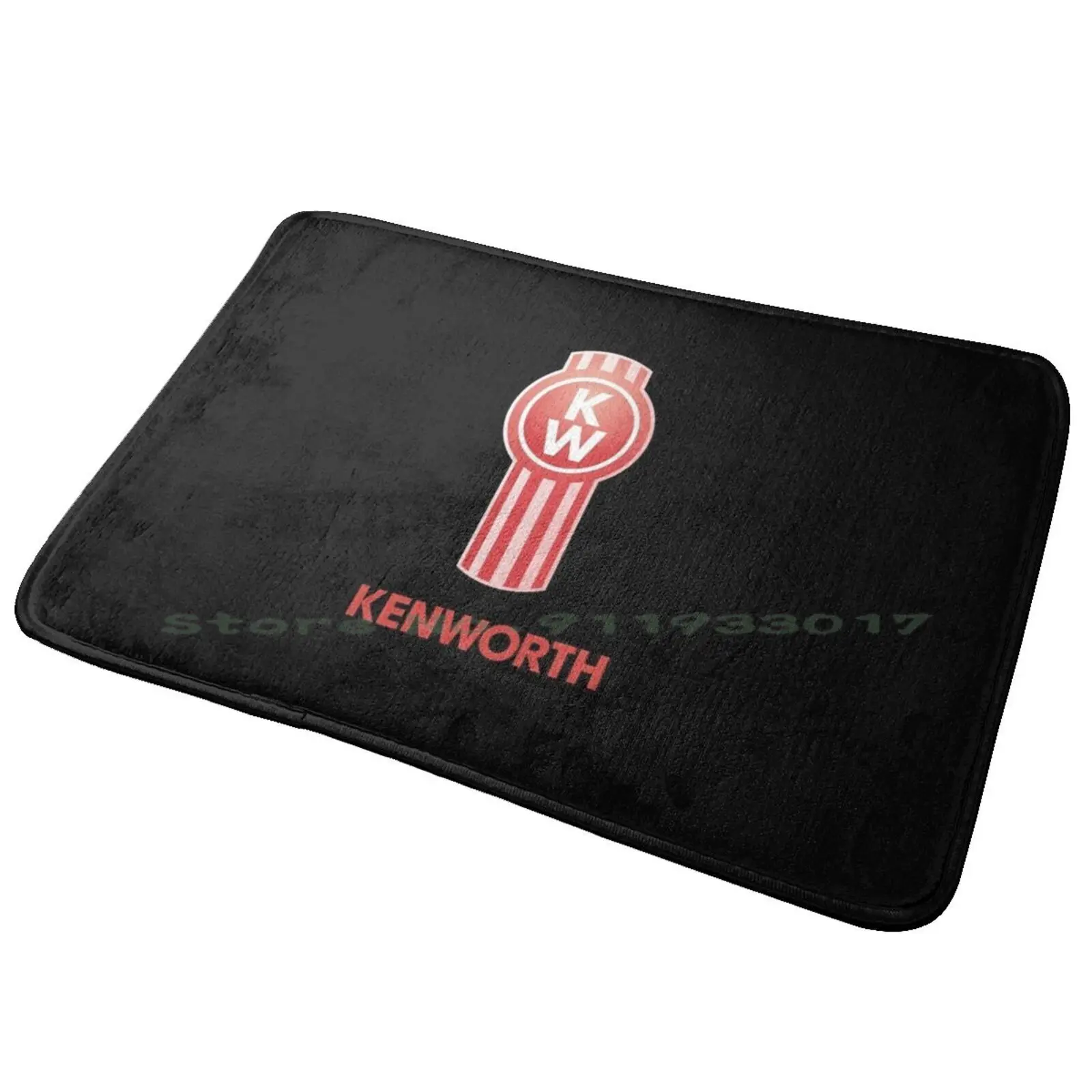 Red Design Best To Buy Tappetino Per Porta D'Ingresso Tappetino Da Bagno Kenworth Logo Trending Peterbilt Trucks Western Star Harvester Company