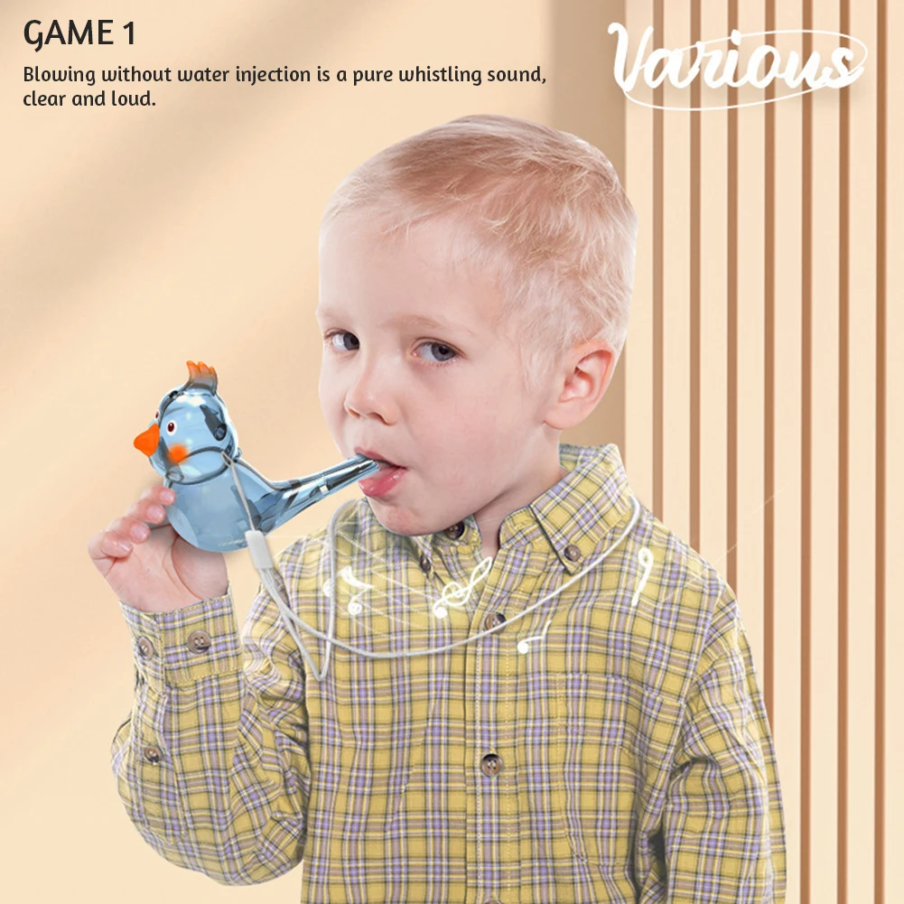 Cartoon Water Birds Whistled Toy Portable Fun Plastic Party Favors Toy Regalo Ideale Per Il Compleanno