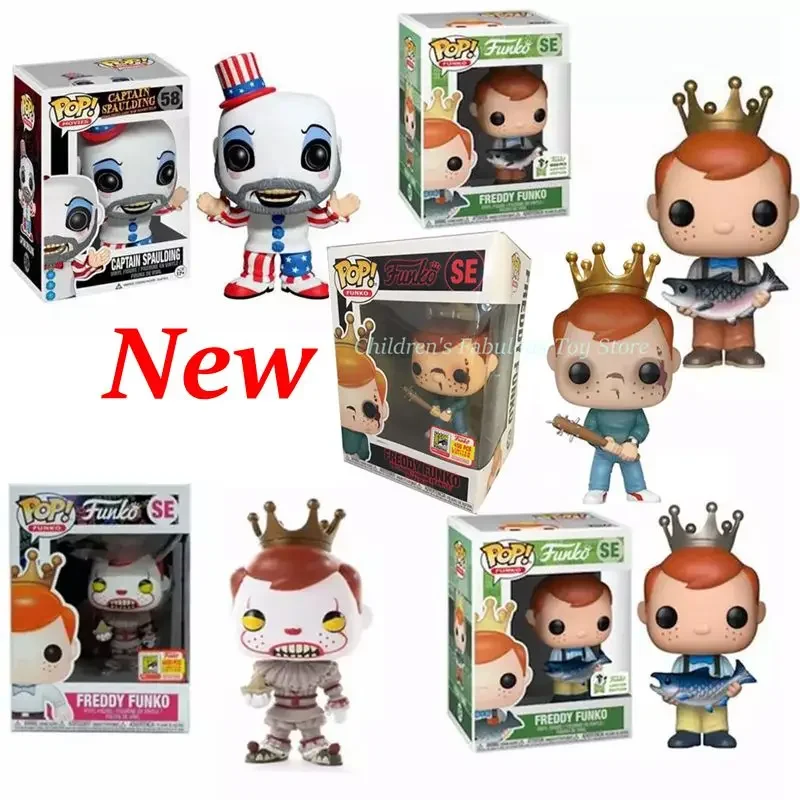 New Funko Pop Se #58 Theme Series Freddy Funko Steve Con Bat Se Vinyl Figures Toys Collection Model Toys For Kids Boys Gift