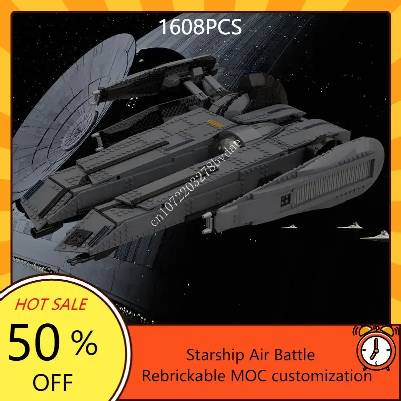 The Rogue Shadow Space War Arma Moc Spaceship Battle Model Building Blocks Architettura Fai Da Te Education Assembly Model Toys Gift