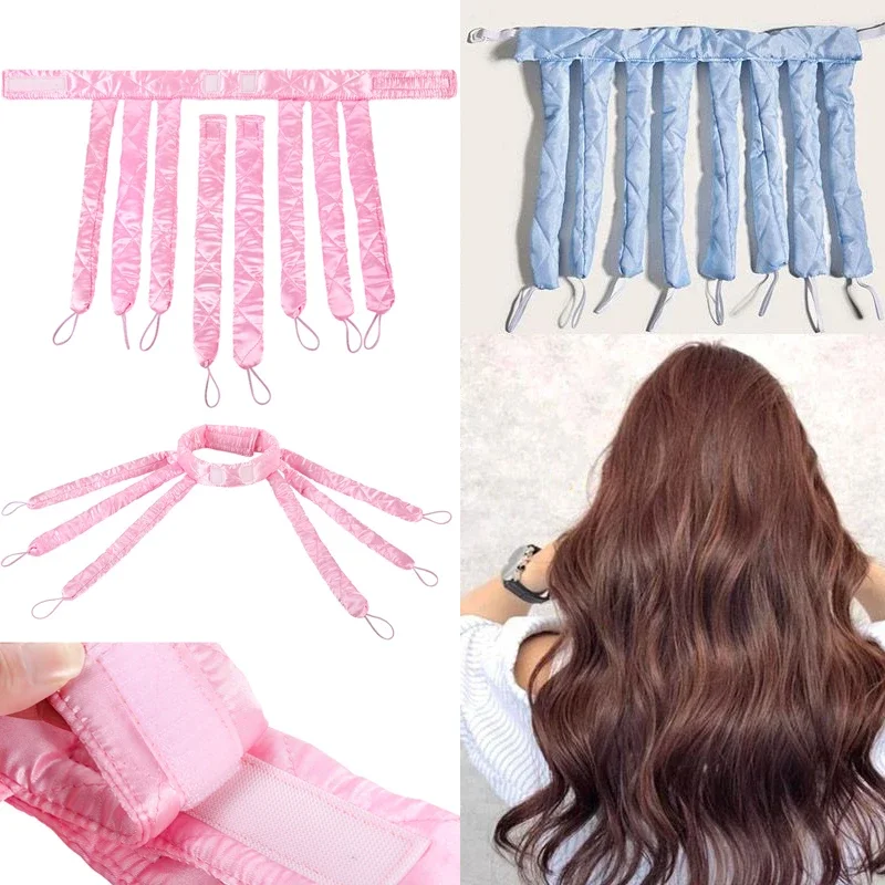 Octopus Heatless Curling Rod Headband Curls Silk Ribbon Sleeping Wave Formers No Heat Curls Ribbon Lazy Hair Bigodino Hair Rollers