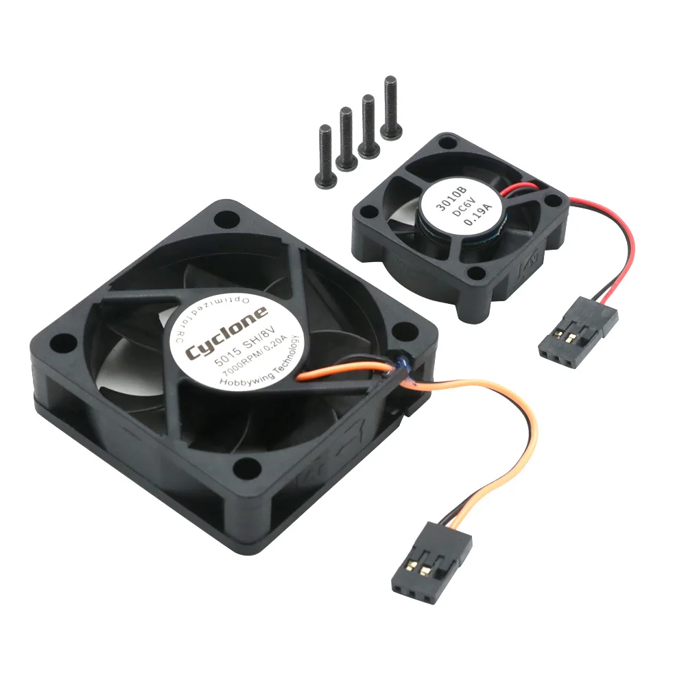 Hobbywing 5V-6V Dc Motor Esc Fan 5015Sh Fan-3010-5V 6V 8V-0. 2A 7000Rpm Per Hobbywing Max4 Esc Rc Model Parts