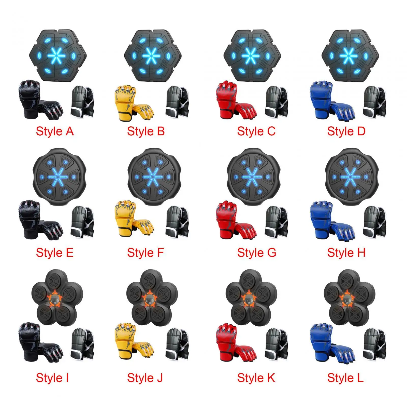Music Boxing Machine Electronic Wall Target Boxing Equipment Music Boxing Trainer Per Mma Kickboxing Muay Thai Exercise Fitness