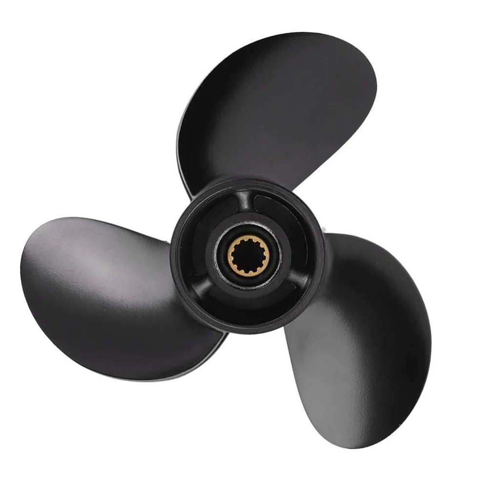 Elica Per Barca 8.5 "X 9" Muslimfit Per Tohatsu Nissan Mercury Mariner Parsun 8Hp-9. 8Hp 12 Denti Nero
