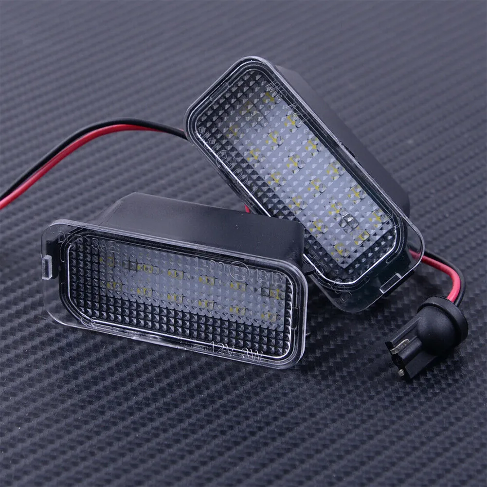 Premium Clear Lens & Black Housing Led Number License Plate Light Lamp Lampadina Compatibile Con Ford Fiesta Focus Galaxy Cmax