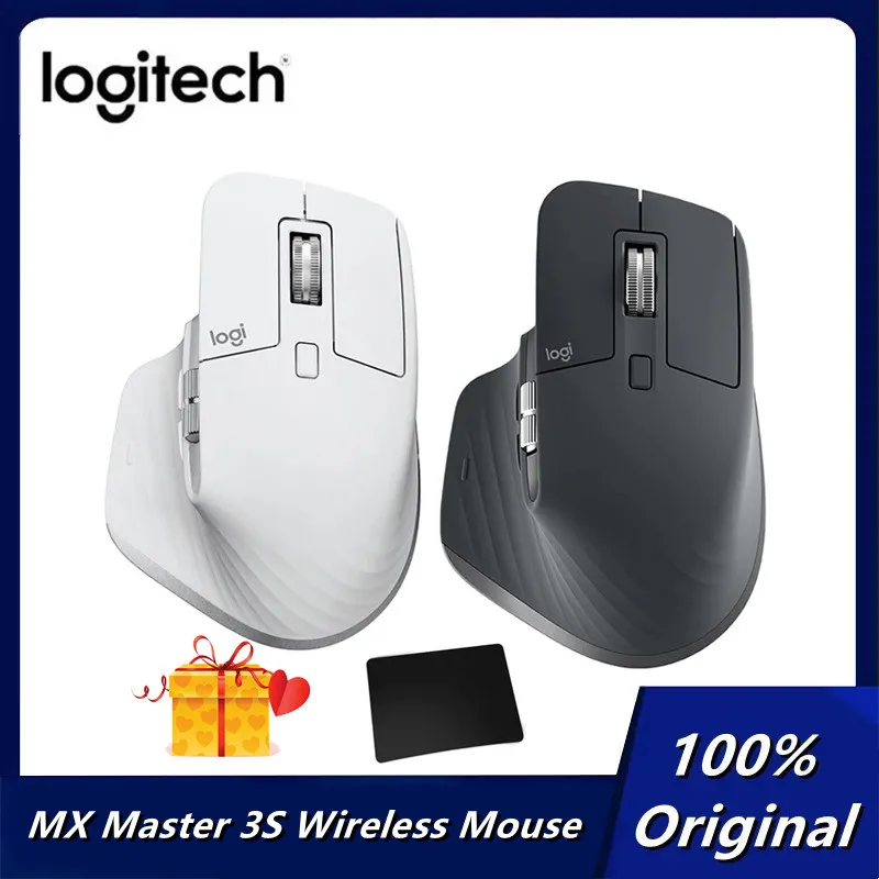 Logitech Mx Master 3S Mouse Wireless Dpi 8000 Laser Wireless Bluetooth Gaming Office Mouse Ovunque 2S/3S Per Pc Portatile