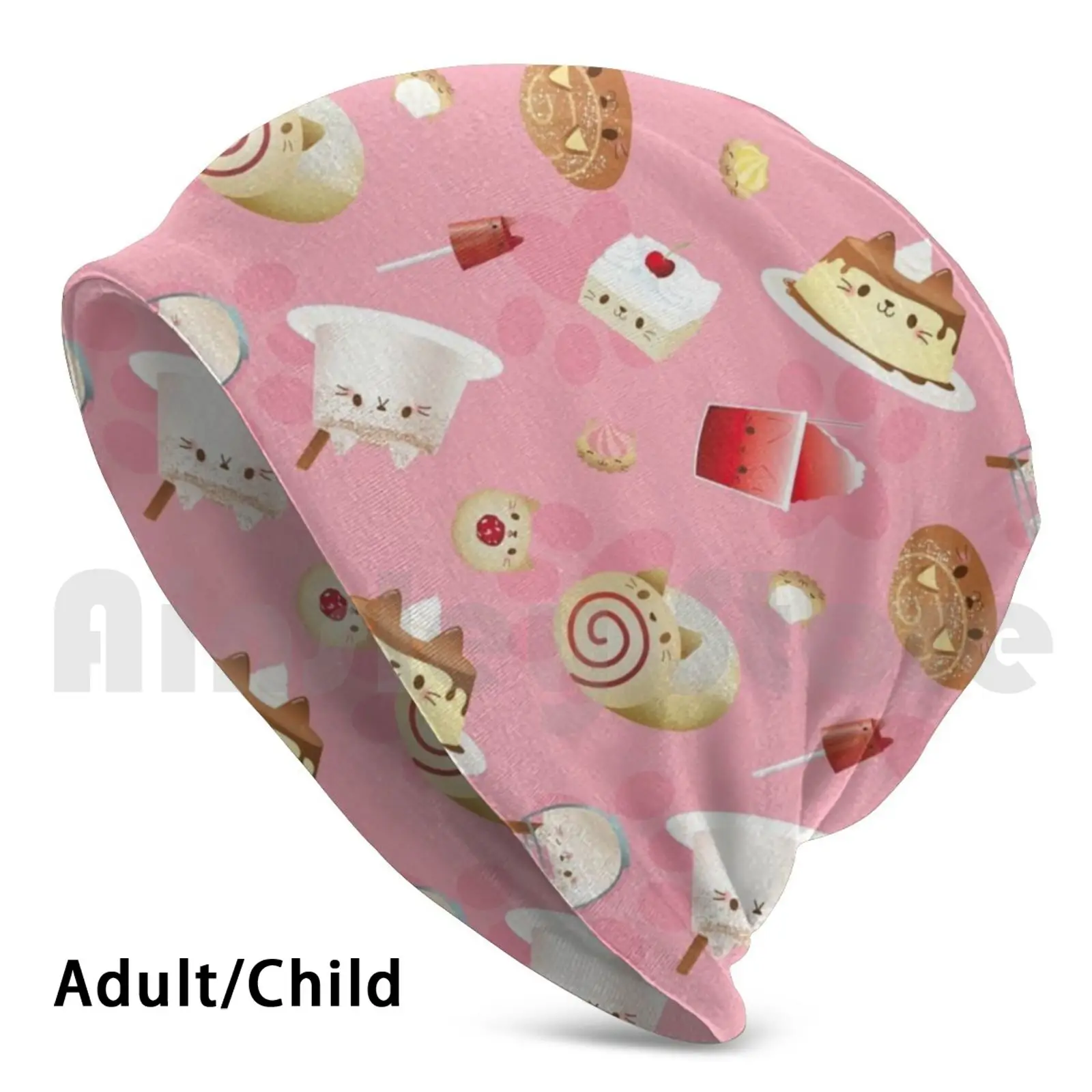 Purr-To Rican Dolci Berretti Pullover Cap Confortevole Puerto Rico Flan Dolci Pastello Portoricano Tembleque Cake