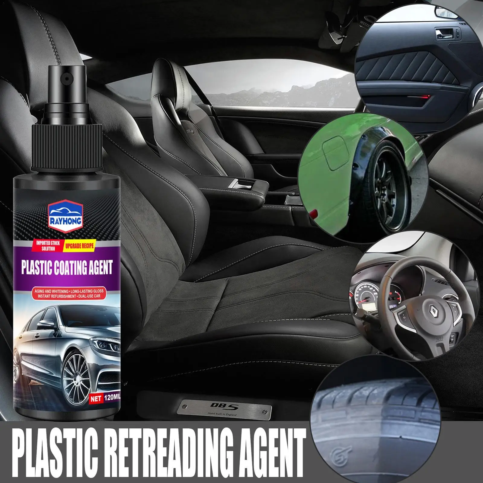 Agente Rinfrescante In Plastica Nano Per Auto Ravviva E Proteggi Gli Interni Dell'Auto Con Restauratore In Plastica E Prodotti Per La Cura Dell'Auto S