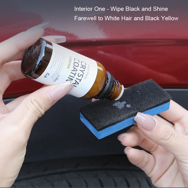 30Ml Car Plastic Restore Coating Agent Auto Plastic Rubber Riparazione Esterna Clean Refresh Black Shine Seal Brighten Agent