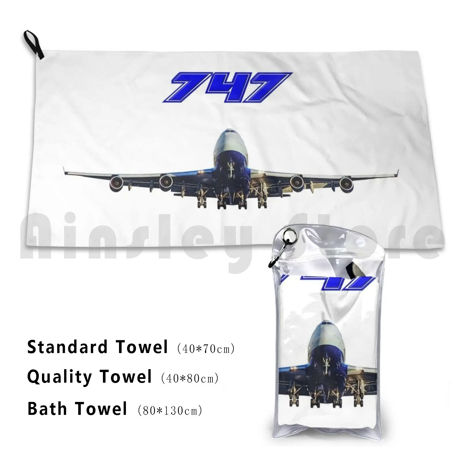 747 Jumbo Jet Asciugamano Da Bagno Cuscino Da Spiaggia 747 Boeing Jet Plane Jumbo Jet Jumbo Pilot Per Volare L'Aviazione Per Viaggiare