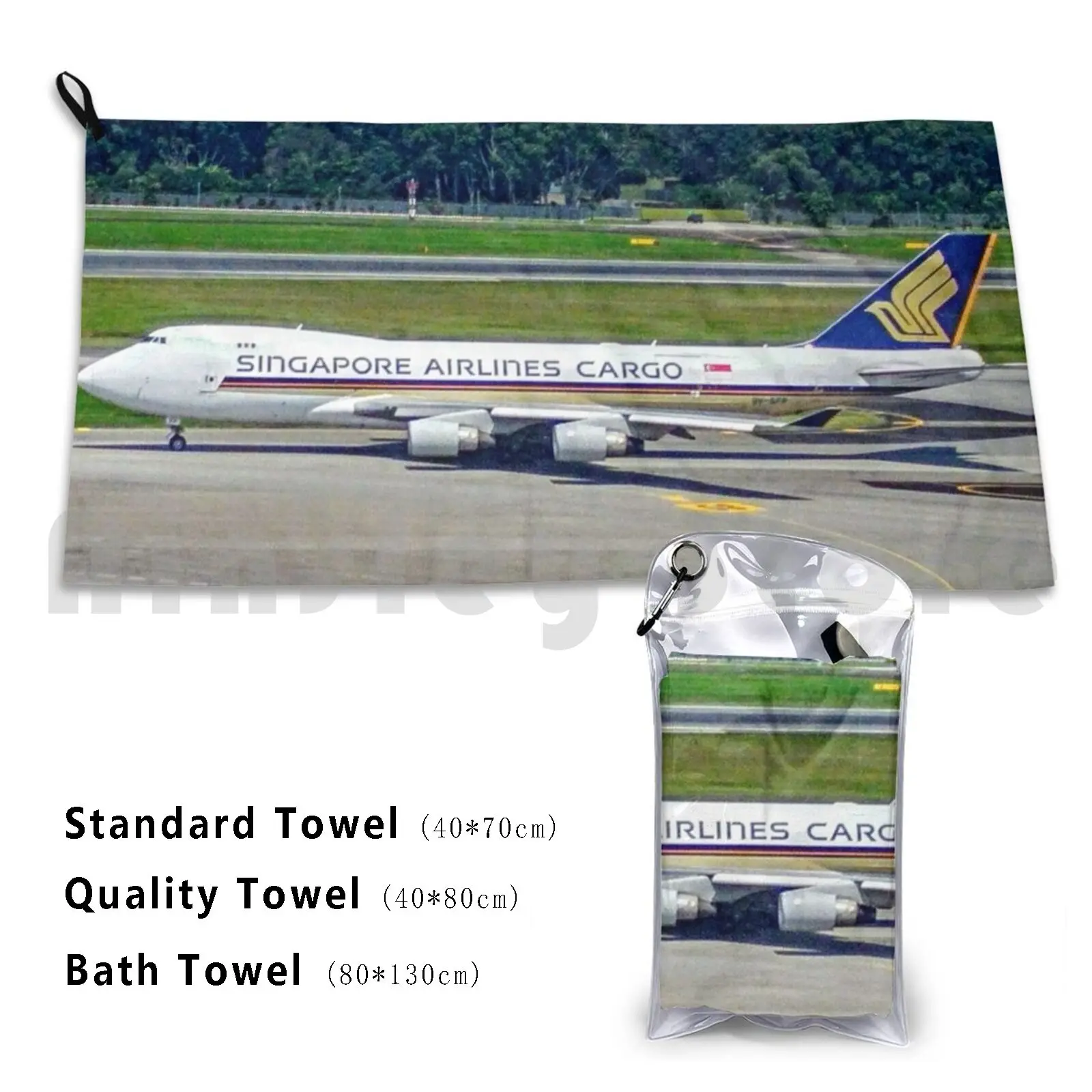Singapore Cargo Boeing 747 Bath Towel Beach Cushion Singapore Singapore Sia Singapore Cargo Singapore Cargo Changi Sin