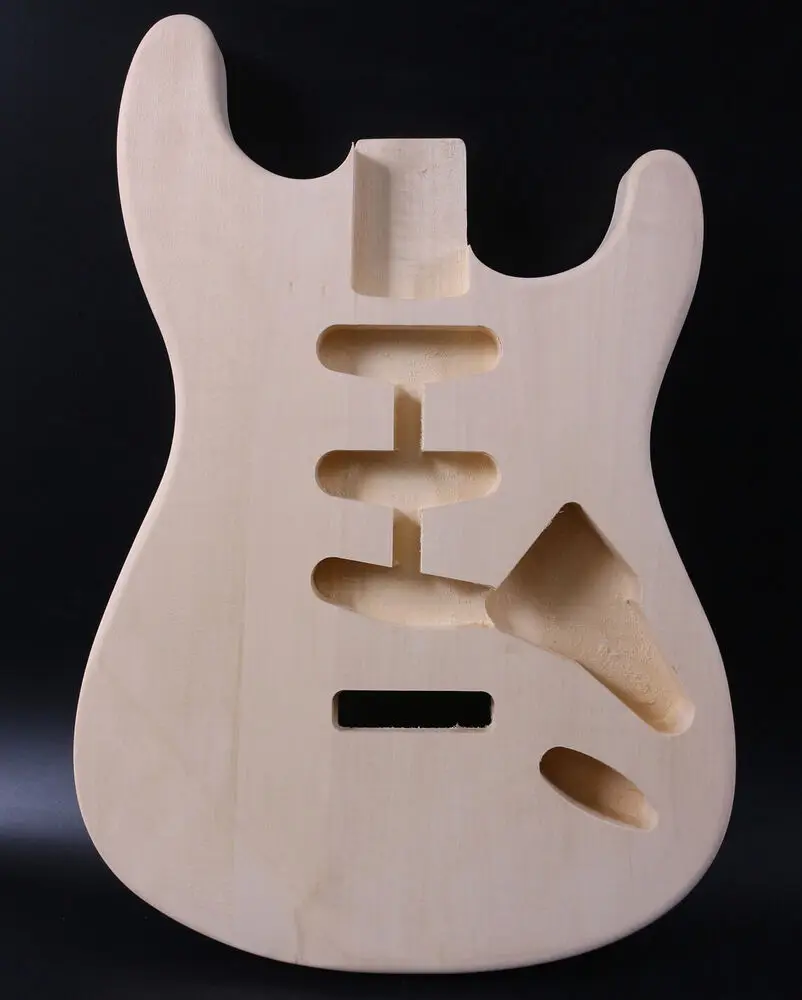 Yinfente New Electric Guitar Body Sss Stile Tiglio Bullone Su Pocketst