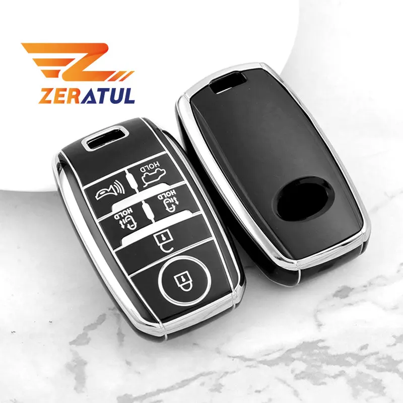 Per Kia Sorento L580 Kia Doule Carnival Sedona Grand Carnival Snugly 5/6 Pulsanti Smart Remote Key Tpu Car Key Case Cover Keyless