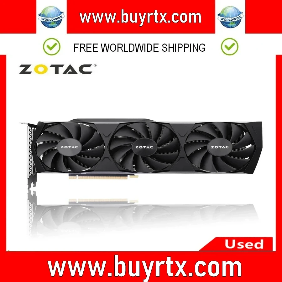 2024 Schede Video Zotac Geforce Rtx 3070 8 Gd6 Usate Scheda Grafica Gpu Rtx 3070 8Gb Gddr6 256Bit