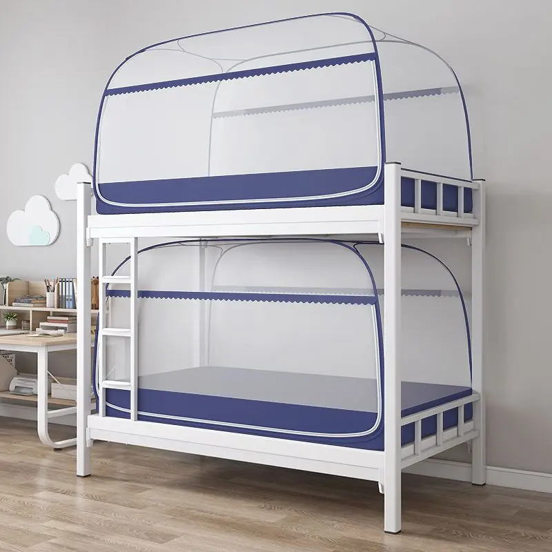 Letto A Castello Con Doppia Cerniera Zanzariera Dormitorio Per Studenti Installazione Gratuita Zanzariera Yurta Zanzariera Letto Singolo Porta Singola