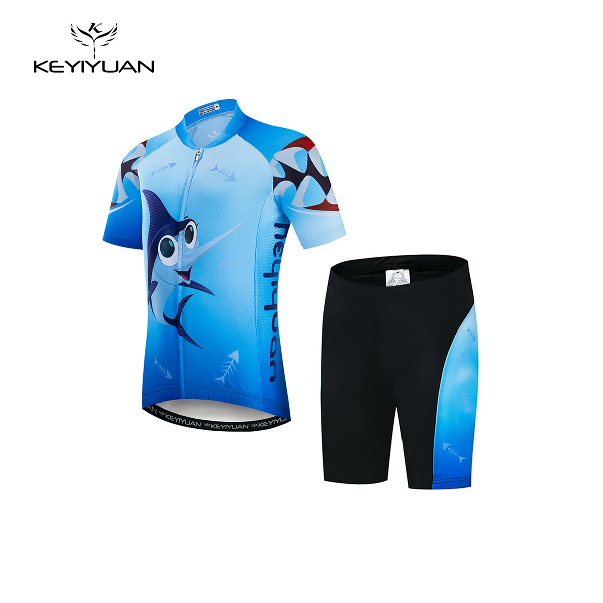 Keyiyuan 2024 Cartoon Anime Kids Maglia Da Ciclismo Manica Corta Set Abbigliamento Da Bici Summer Boy Girl Balance Car Cycle Wear Suit