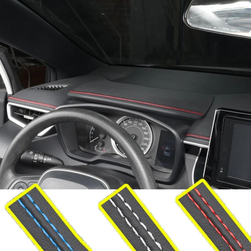 Adesivo Decorativo In Pelle Per Cruscotto Della Portiera Dell'Auto Per Renault Clio Scenic Megane Duster Sandero Captur Twingo Koleos