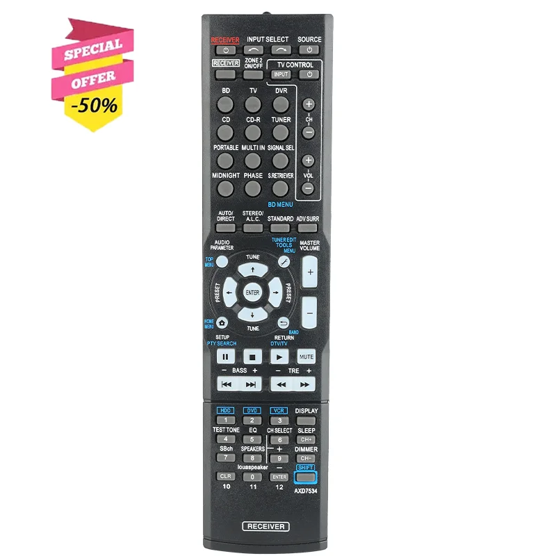 Axd7534 Telecomando Per Ricevitore Av Pioneer Vsx-521 Vsx-822 Vsx-1020 Vsx-1022 Vsx-1024 Vsx-319V Vsx-519V Vsx-521-K Vsx-527-K