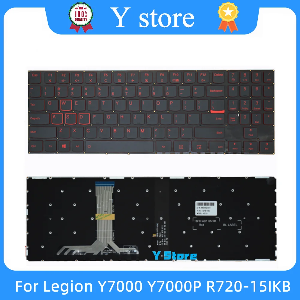 Y Store Nuova Tastiera Con Retroilluminazione Per Lenovo Legion Y7000 Y7000P R720-15Ikb R520 Y520-15Ikbn Y7000 2019