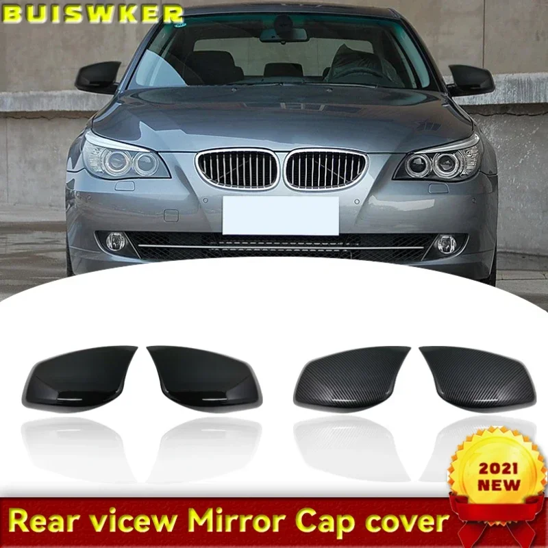 High Quality E61 Mirror Cover M Style Car Side Rearview Mirror Cover Cap Trim For Bmw E60 E61 2003-2008 Rear View Mirror Caps