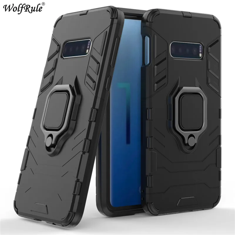Per La Copertura Di Samsung Galaxy S10E Caso Titolare Anello Armatura Del Respingente Posteriore Della Cassa Del Telefono Per Samsung Galaxy S10E Cope