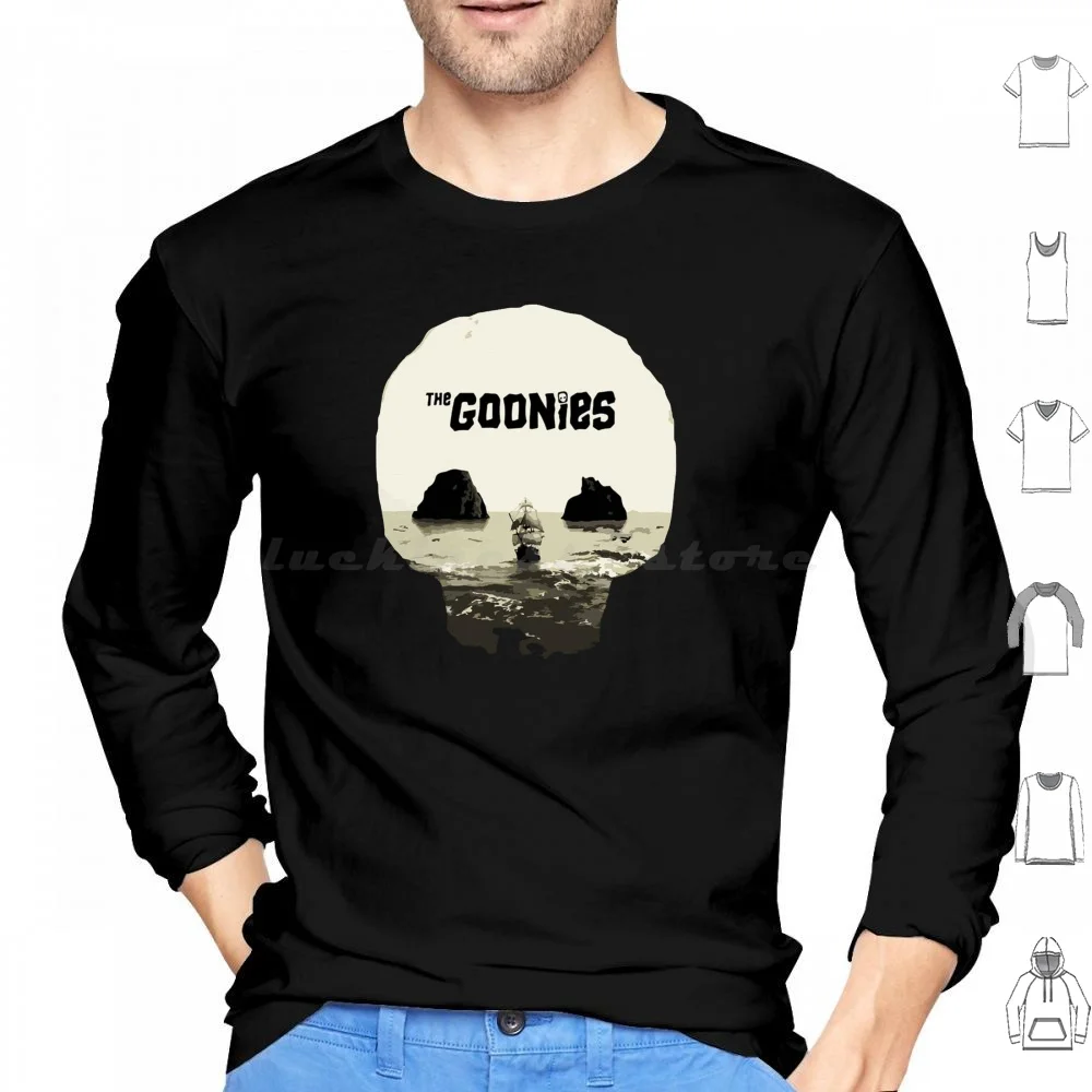The Goonies Island Felpe Con Cappuccio Manica Lunga Funny Retro Movie Horror Skull Goonies The Goonies The Goonies The Goonies
