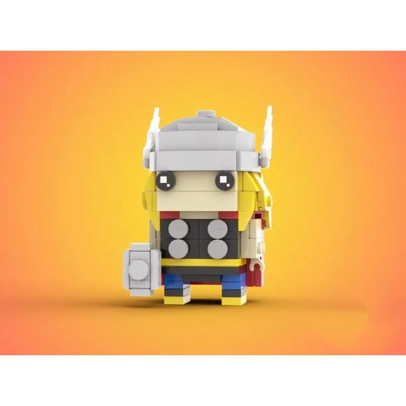 Plastica Abs Thor Brickheadz Building Blocks Mini Action Figure Toys