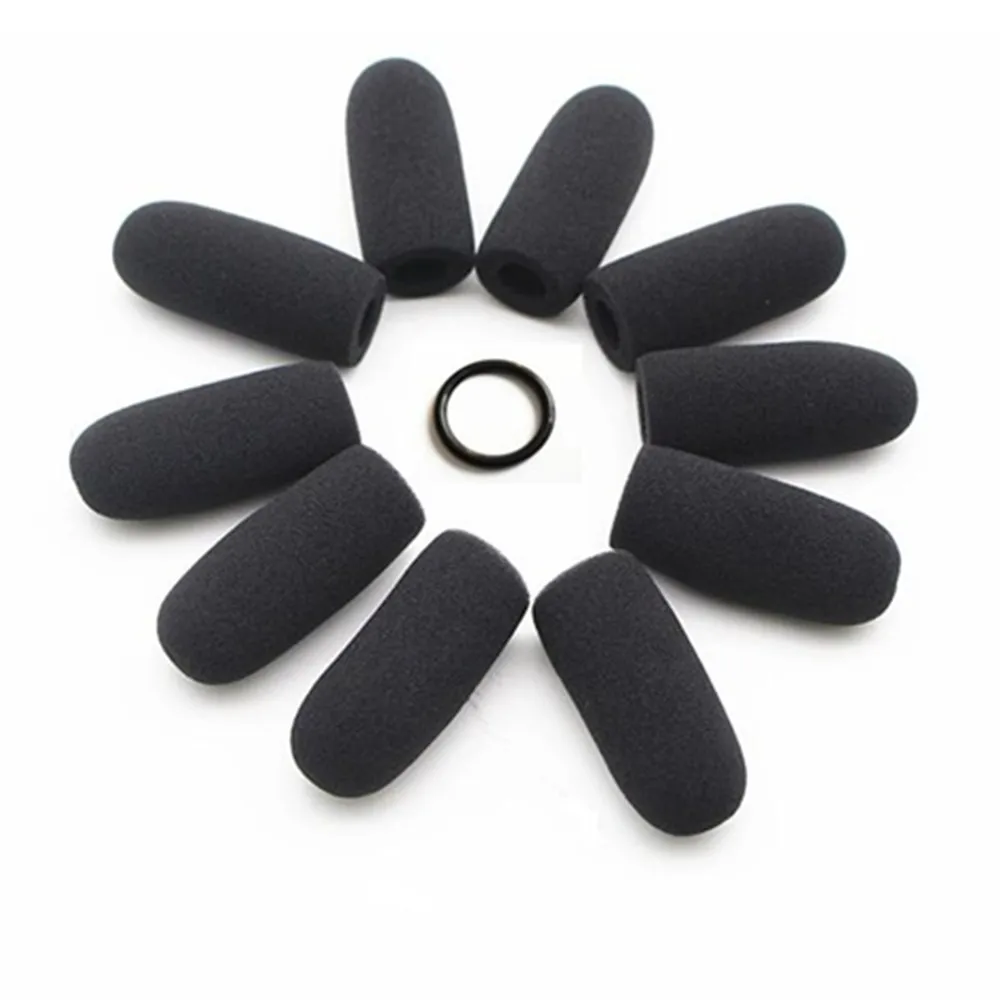 10 Pz Mic Foam Parabrezza Mic Coves Per David Clark M-4 / M-7 / H10 / H20 /Dc Pro-X2 / Pro-2 / Dc One-X Enc Cuffie