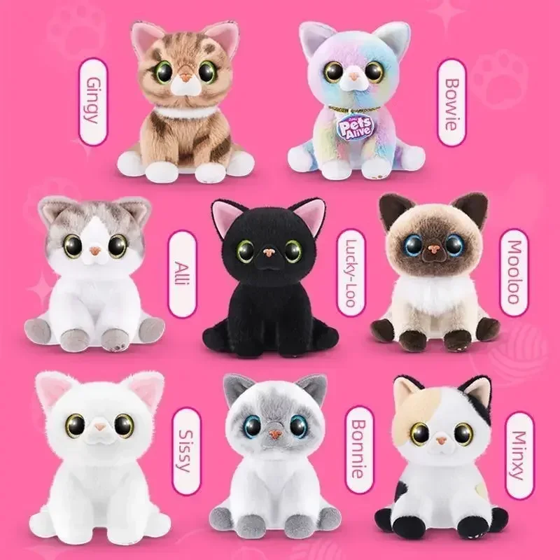 Large Size 30Cm Zuru Pater Pet 20 Suoni Lana Gatto Magic Egg Poop Dog Girl Cartoon Doll Sorpresa Blind Box Doll Toy Gifts