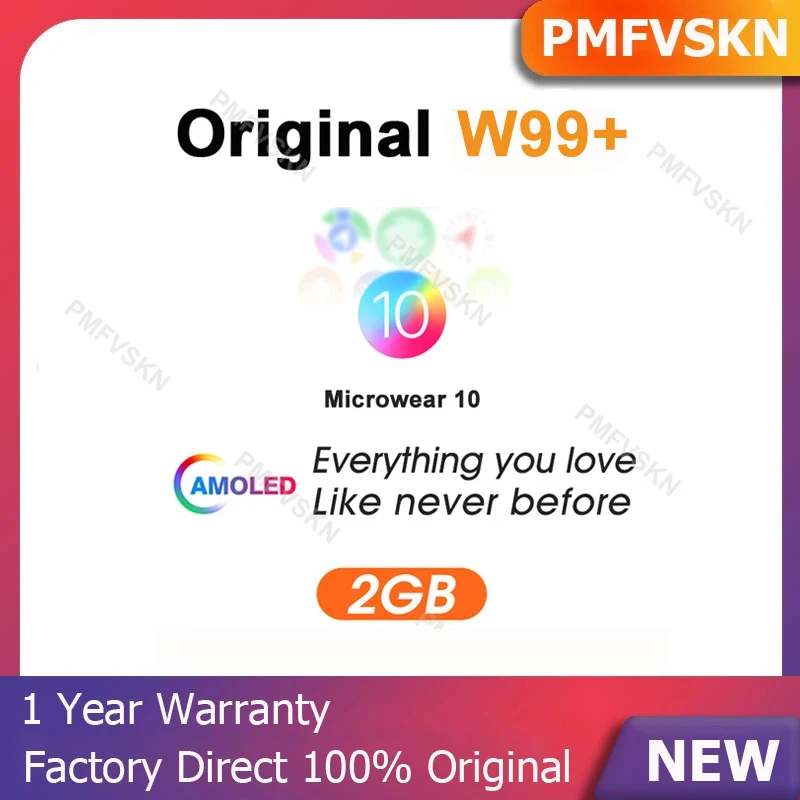 2023 Originale W99 Plus Smart Watch Amoled 2Gb Rom Dynamic Island Bussola Musicale Locale Termometro Nfc Bluetooth Call Smartwatch