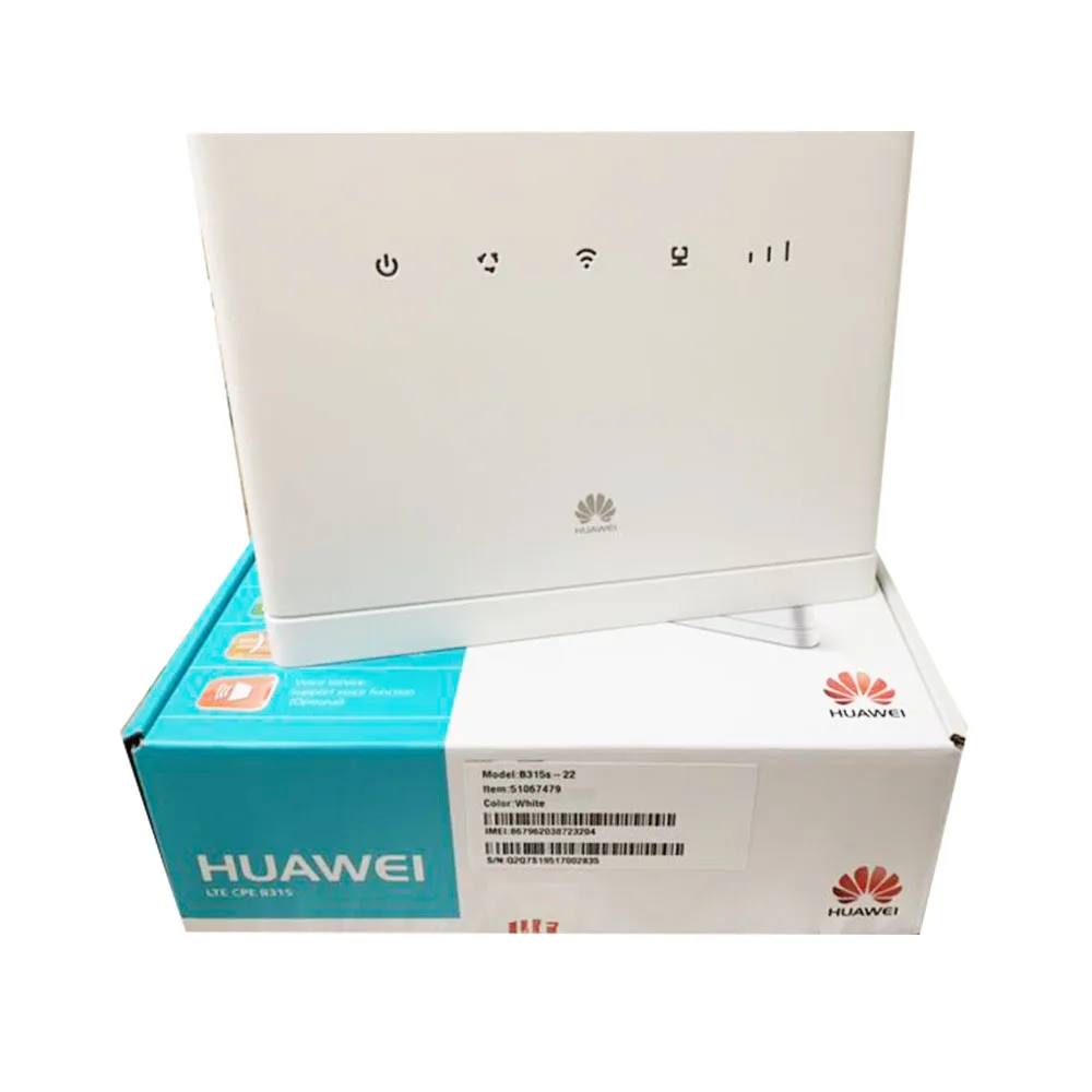 Router Wifi Sbloccato Huawei B315S-22 Cpe 150Mbps 4G Lte Fdd Gateway Wireless Con Antenna 2 Pezzi