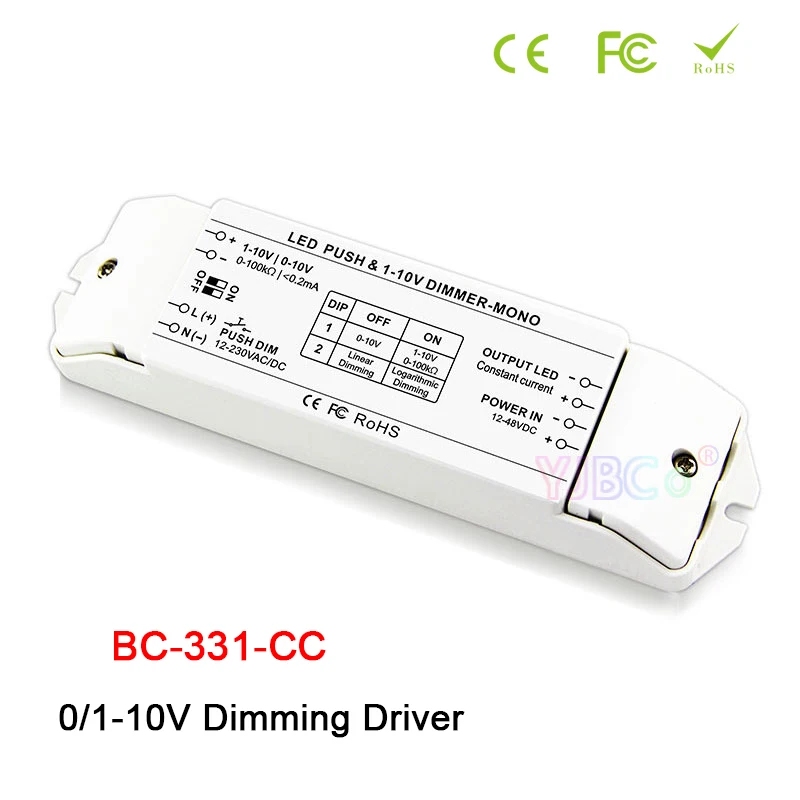 Convertitore Di Segnale Dimmer Bincolor Da 0-10V A Pwm 350Ma ~ 2400Ma Driver Dimmer Led A Corrente Costante 1-10V Driver Dimmer Push Dim