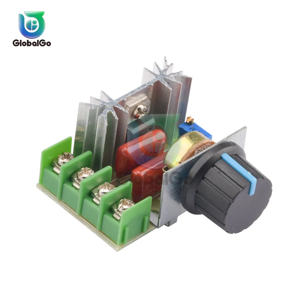 Ac 220V 2000W Scr Regolatore Di Tensione Dimmer Dimmer Regolatore Di Velocità Del Motore Termostato Modulo Regolatore Di Tensione Elettronico