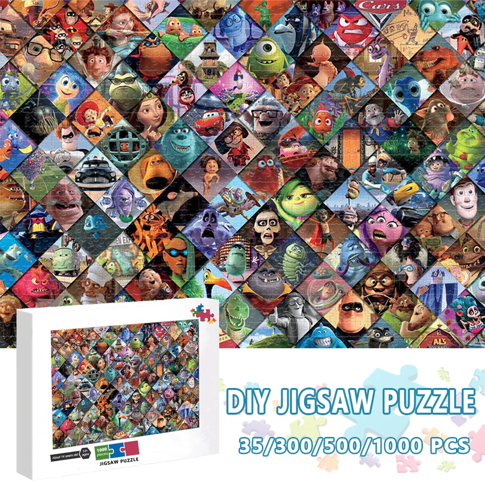 Disney Jigsaw Puzzle Personaggio Dei Cartoni Animati 1000 Pezzi Per Adult Monster University Inside Out Trovare Nemo Puzzle Educativo Giocattoli Per B