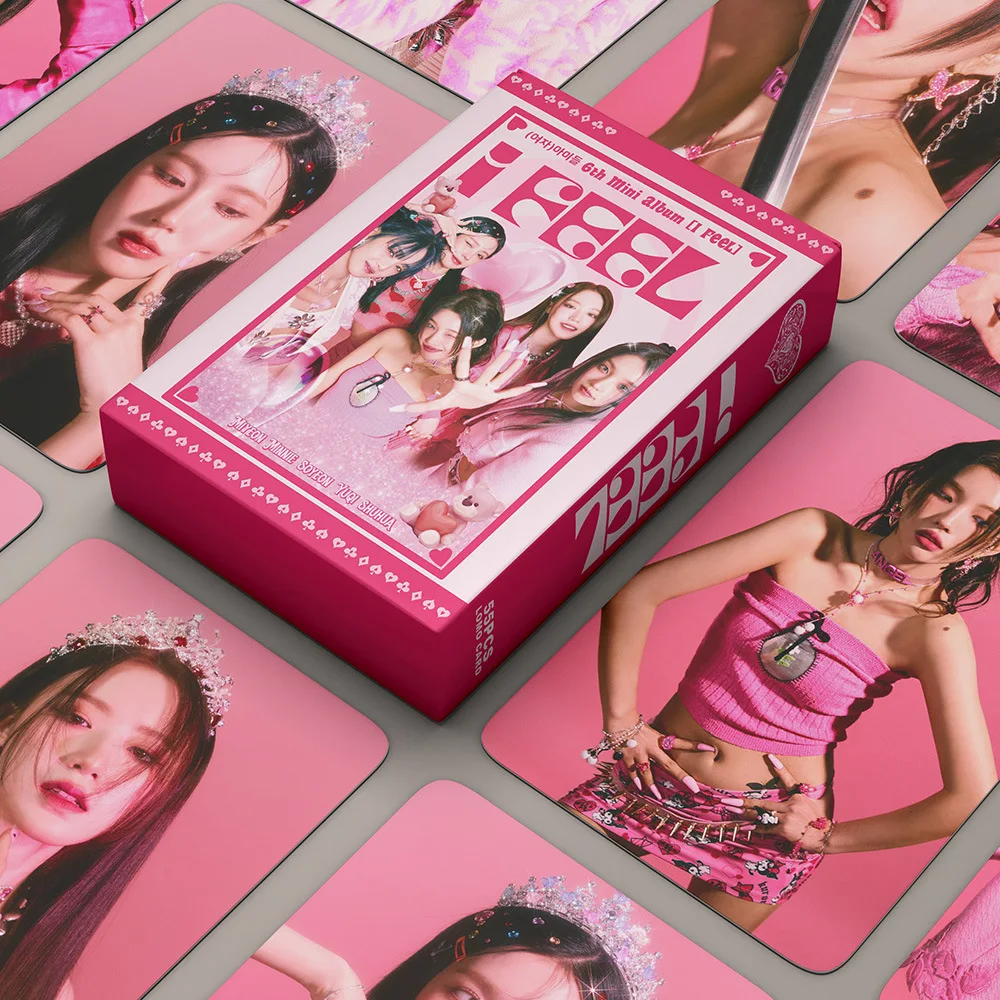 Kpop (G)I-Dle I Feel Anniversary Card Album Lomo Gi-Dle Girls Burn Photo Card Minnie Cartolina Fan Regalo 55 Pz/Se
