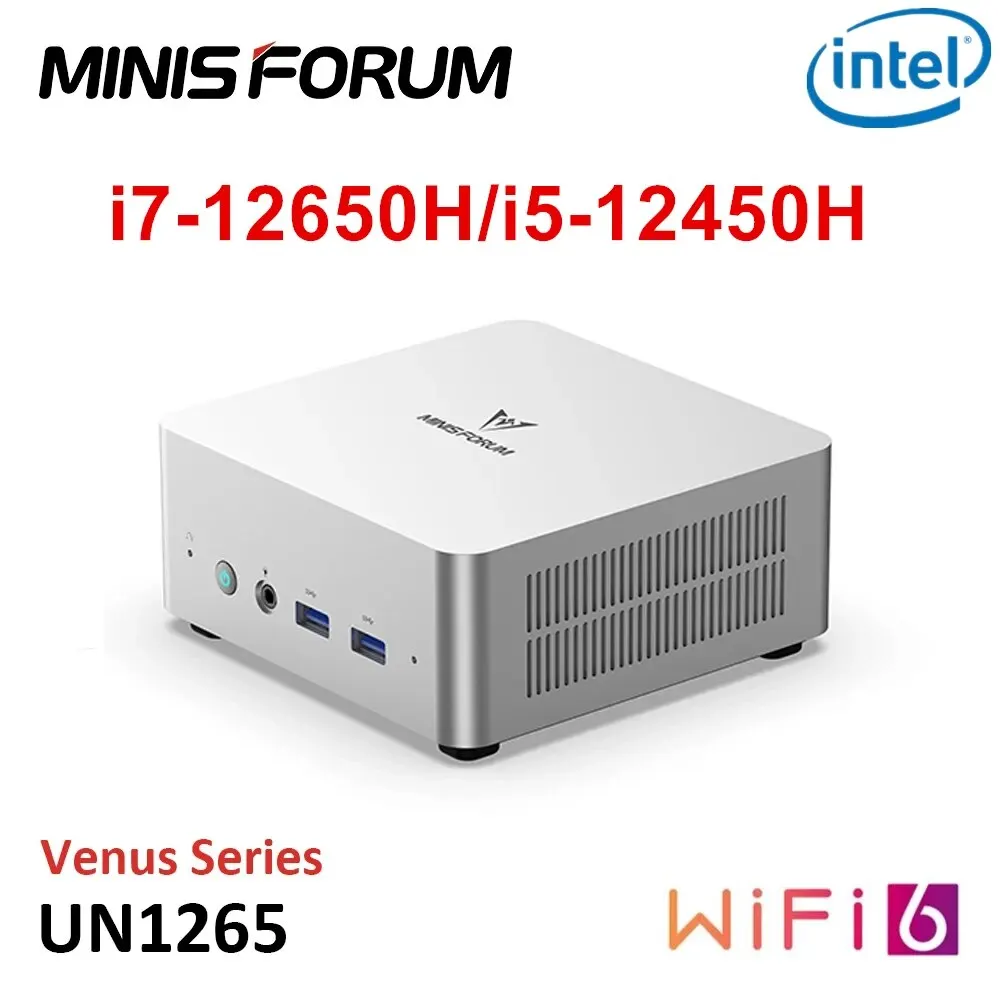 Minisforum Npb6 Mini Pc Intel Core I7-13620H I7-12650H 10 Core 16 Thread 2 * Porte Hdmi 2 * Porta Usb4 8K @ 60Hz Type-C 4 * Usb Tipo A