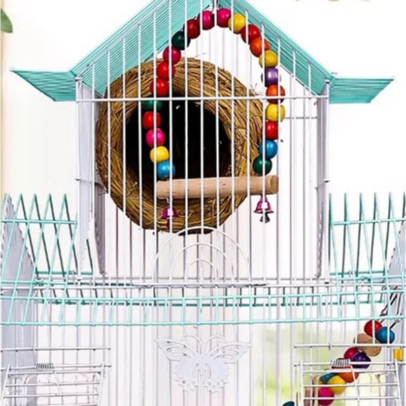 Allevamento Canarini Outdoor Bird Cage Trap Quaglie Pet Nest Lovebird Hut Bird Cage Parrocchetto Nest Jaulas Para Pajaros Cage Decoration