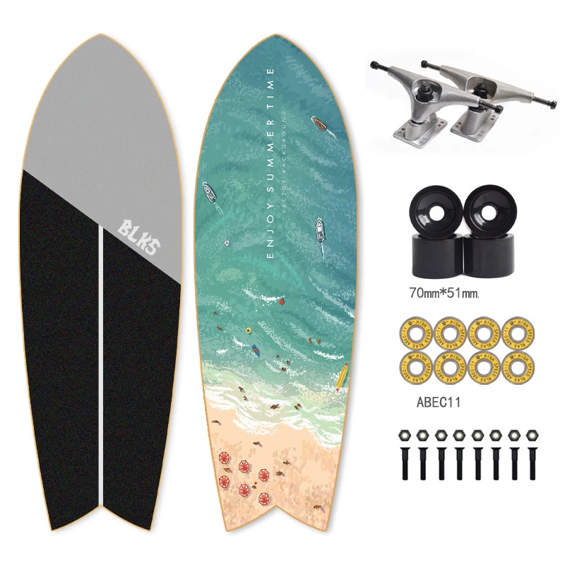 Cx4 Land Tavola Da Surf Principianti Tavole Da Surf Pennello Street Big Fish Board Walking Skateboard Longboard Penny Board Tavole Da Sci