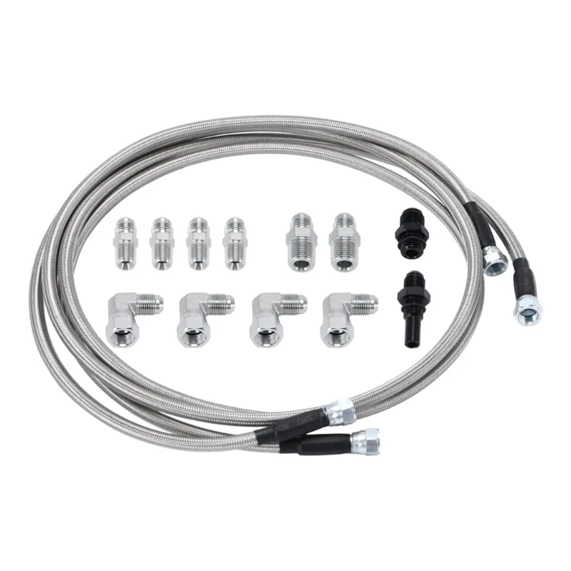 Tubi Flessibili Raffreddamento Della Trasmissione Intrecciati Per 4L80E Th350 Th400 4L80E 700R4 Tr6060