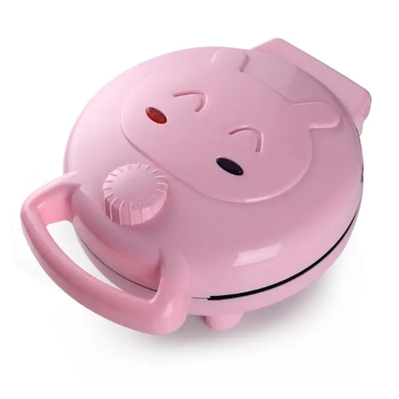 220V Elettrico Automatico Torta Macchina Cartoon Waffle Sandwich Breakfast Maker Uk Dropship