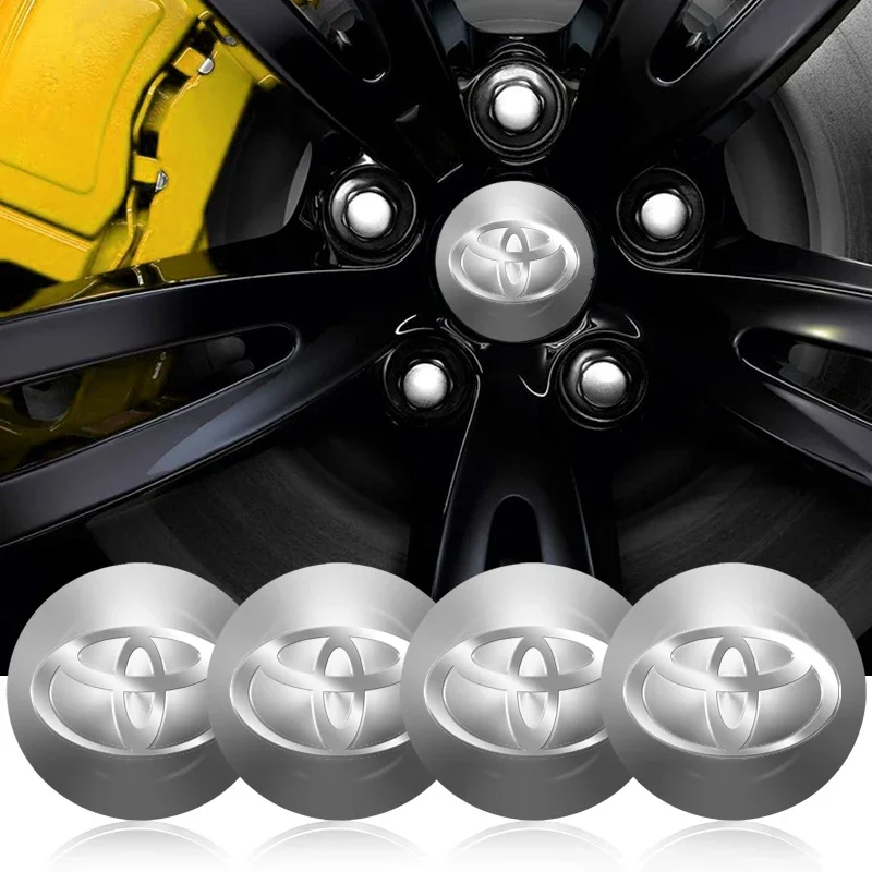 Car Styling 56Mm Car Tire Wheel Center Hub Cap Badge Sticker Per Toyota C-Hr Prado Rav4 Yaris Hilux Prius Avensis Corolla Camry