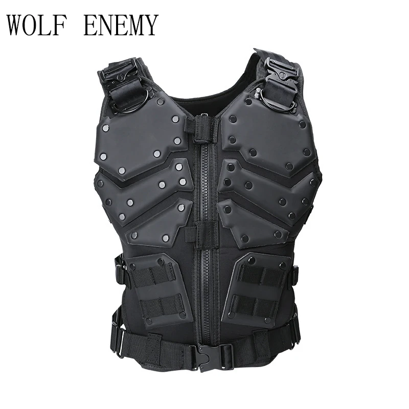 Scarico Airsoft Tactical Military Molle Combat Assault Plate Carrier Gilet Tattico Body Molle Armor Cs Army Outdoor Hike Vest