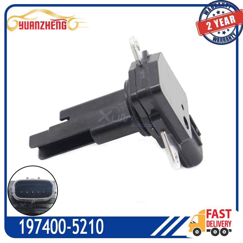 Maf Mass Air Flow Meter Sensor 197400-5210 Per Mitsubishi Outlander Subaru Land Cruiser Lexus Yaris Aston Martin Suzuki Alto
