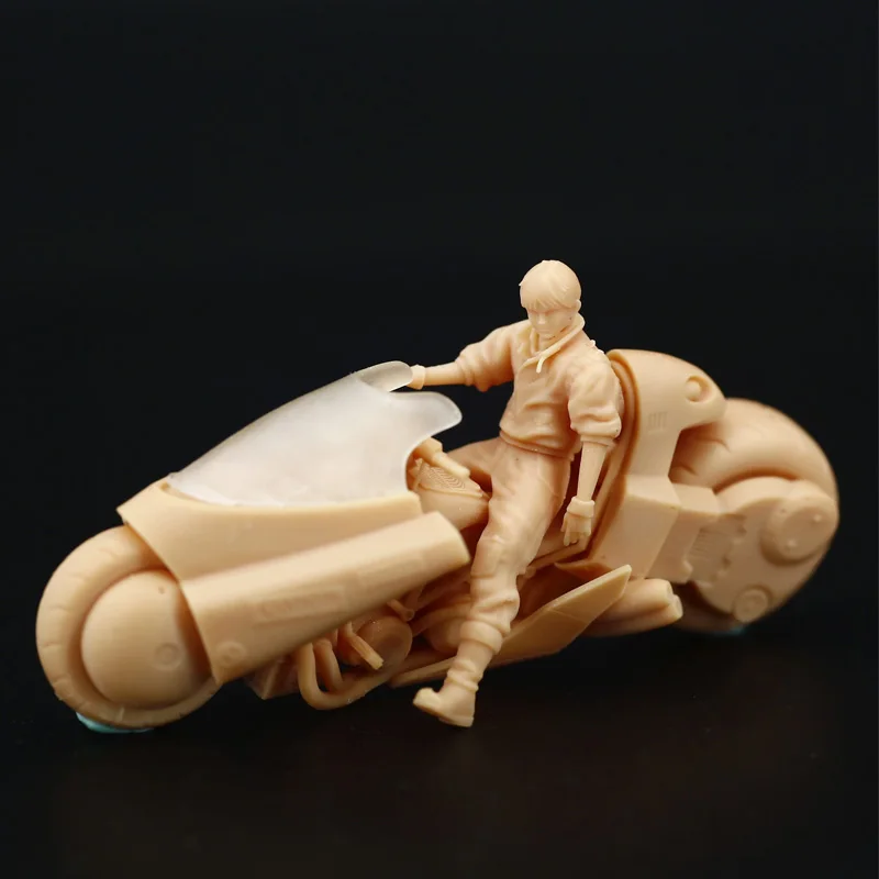 1:64 Figure Drag Racing Party Miniatura 1/43 Due Materiali Splicing Moto Modello Kit Garage Devono Essere Colorati Da Soli