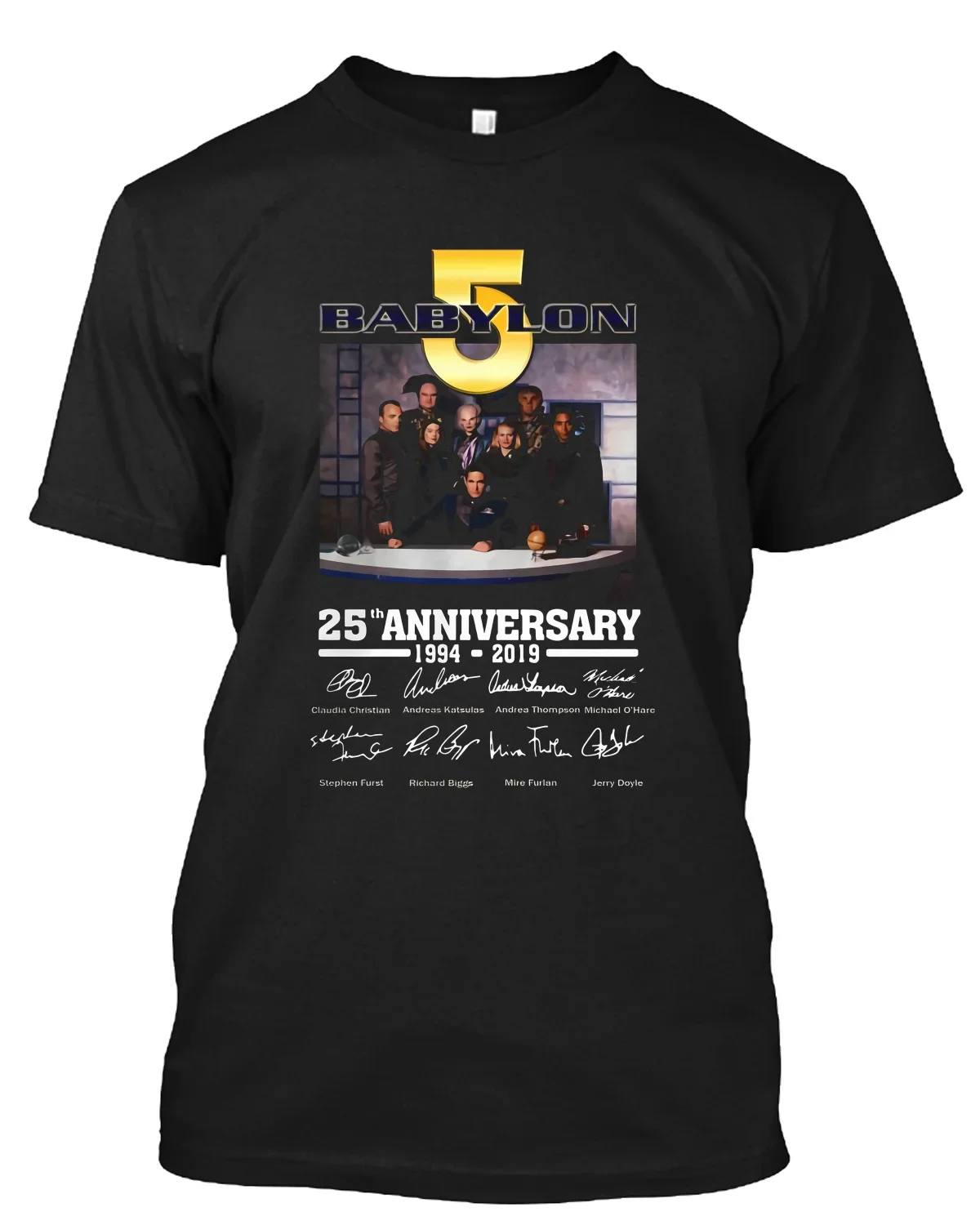 18 Ore Fa # Aquafina # Babylon 5 25Th Anniversary 1994 2019 Signature Tee Shirt
