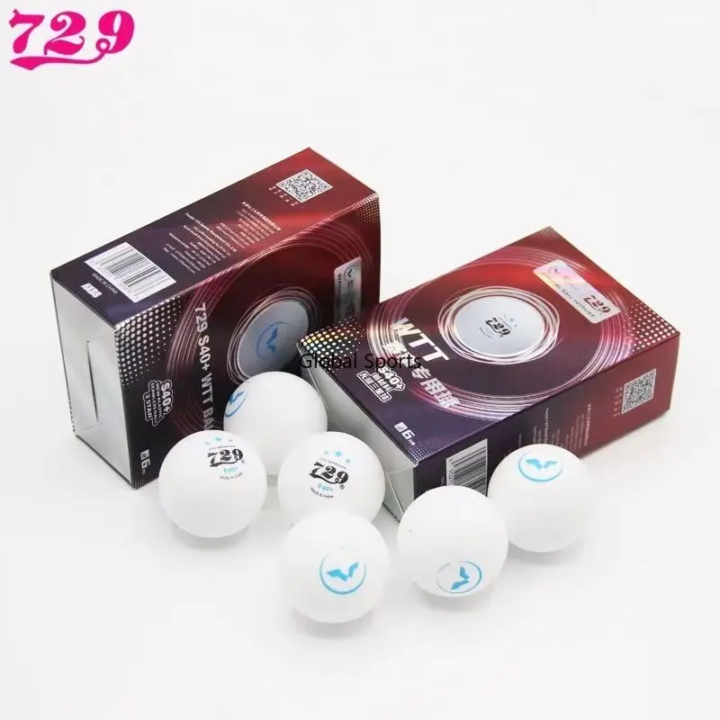 Original 729 Friendship 3Stars White Balls 40 + Nuovi Materiali Palline Da Ping Pong Senza Cuciture In Plastica Palla Speciale Per Wtt Competition