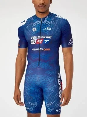 2023 Powerslide Men Team Stretto Skate Suit Skinsuit Speed Skaters Set Inline Roller Racing Speed Skats Abbigliamento Bambini Abbigliamento Da Pattina