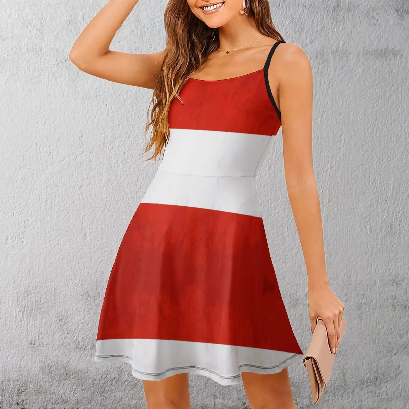 Esotico Austria Bandiera Austriaca Bandiera Nazionale Austriaca Vestito Fionda Da Donna Scherzo Cocktail Abito Da Donna Con Bretelle Top Qua